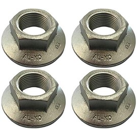 4 x M24 Alko 'One Shot' Axle End Nuts, Hub, Stake, 32mm, Knott, Trailer, Caravan, Genuine