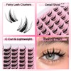 Fyonas Manga Lash Clusters Spiky Eyelash Clusters C Curl Cluster
