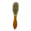 Lux-z Cepillo Facial De Cerdas De Pony Genuinas Mango Madera