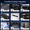 Mini Car Vacuum, 15000PA Strong Suction Cordless with LED Light,
