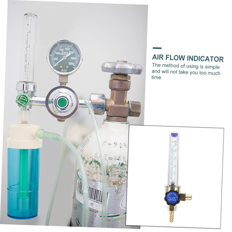 Hohopeti 2pcs Flow Meter Argon Regulator 0.15mpa User-friendly Essential for