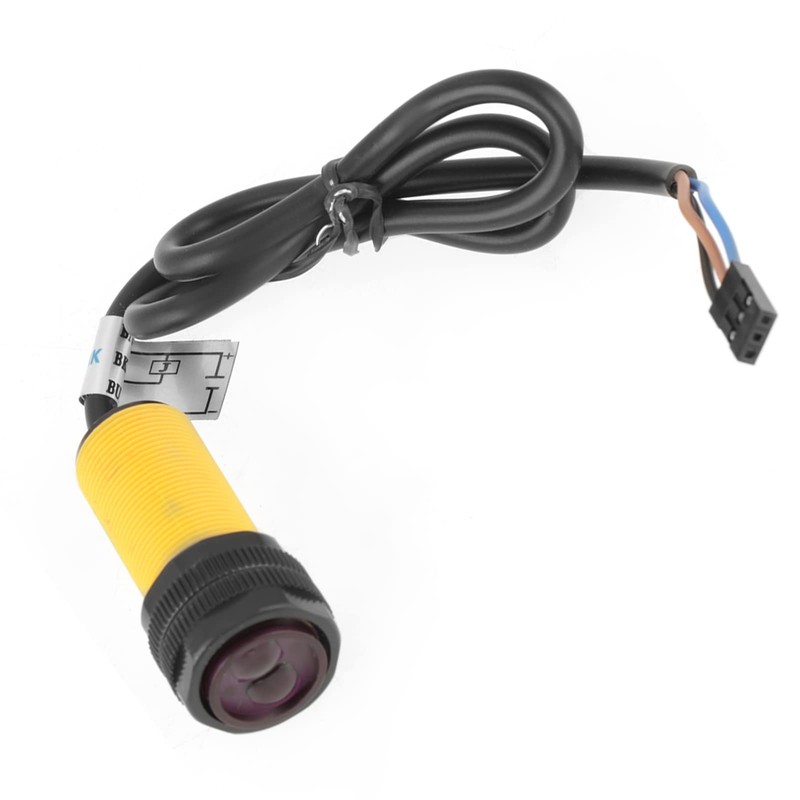 POCREATION E18-D80NK Infrared Sensor, Detection Distance Adjustable Photoelectric with Transmitter