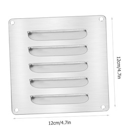 Operitacx Stainless Steel Air Vent Cover Durable Louvered Flush Grille for Boats Yachts Rvs Home Use Easy Installation Resistant Replacement for Broken Vents