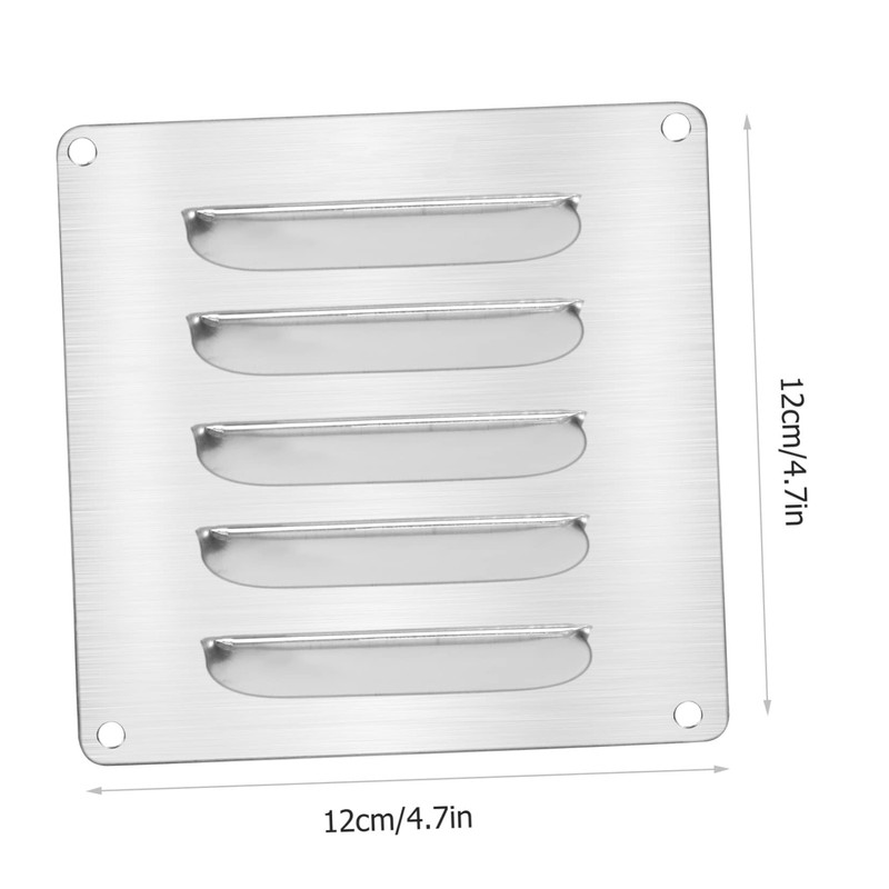 Operitacx Stainless Steel Air Vent Cover Durable Louvered Flush Grille