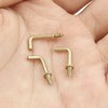 Bivethoi 150pcs Tiny L Hooks for Hanging, Mini Right Angle