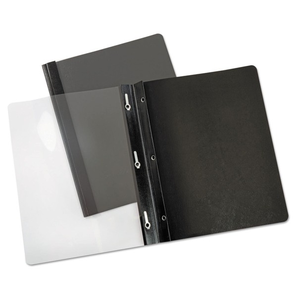 Universal 56116 Paper Report Cover, Tang Clip, Letter, 1/2" Capacity,