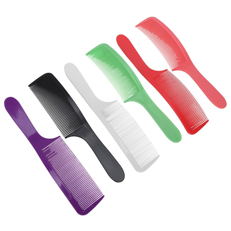 6pcs Barber Shop Curved Haircut Comb Hairdressing Cutting Comb with
