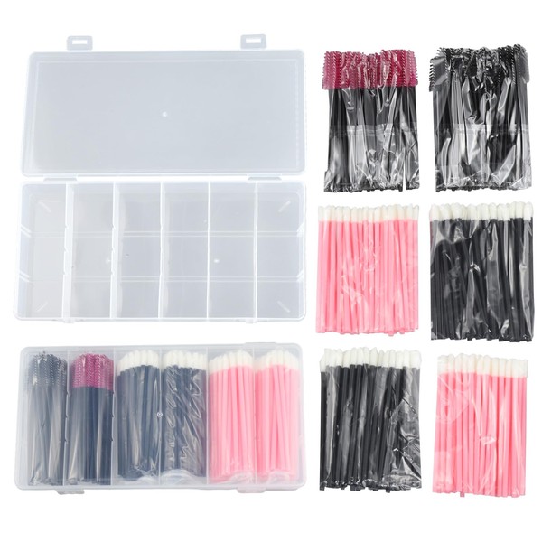 300Pcs Disposable Mascara Wands Lip Applicator and Micro Brush Disposable