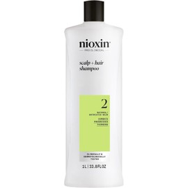 Nioxin Cleanser Shampoo System 2 for Fine Hair with Progressed Thinning, 33.8 Ounce