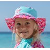 Playshoes Girl's UV Sun PRedection Sun Hat, Swim Cap Flamingo,