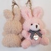 [byDream] Rabbit Keychain Rabbit Bag Charm Plush Bunny Keychain with