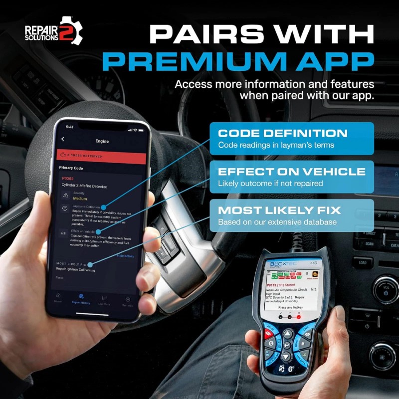 Unbranded 440 Bluetooth OBD2 escáner herramienta de diagnóstico/Le