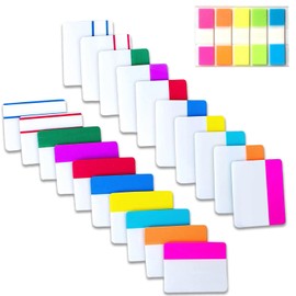 Sticky Tabs, 500 Pcs Book Tabs, Page Markers Tabs, Writable Index Tabs, Tabs for Annotating Books, Sticky Notes Tabs for Books, Page Markers for School Office
