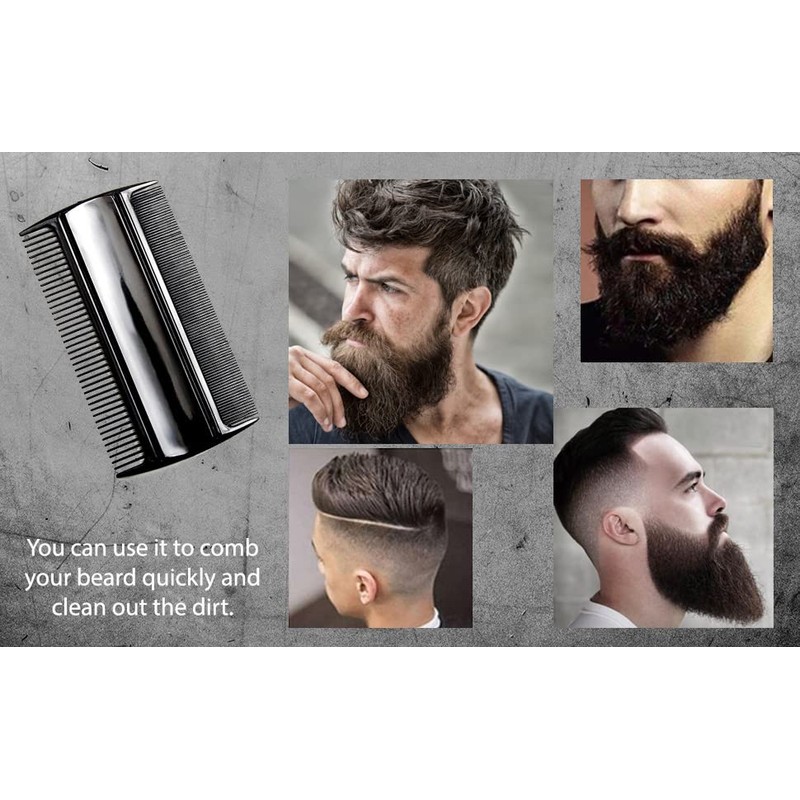 Favorict (3 Pack) 3.5" Pocket Hair Comb Beard & Mustache