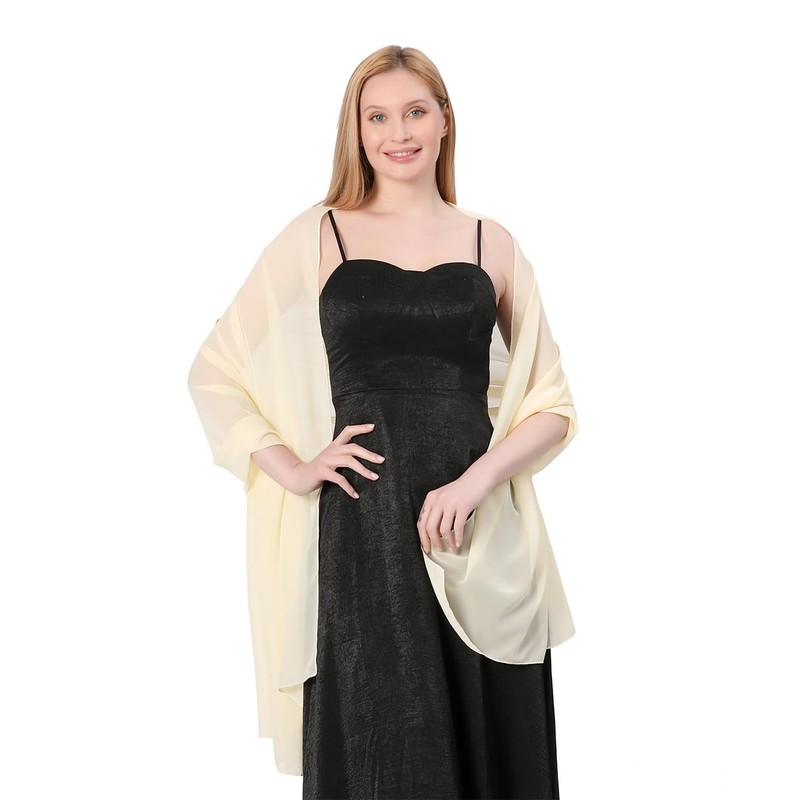 FAIRYGATE Halstuch Damen Weicher Chiffonschal Damen Schals Langer Schal Farbverlauf
