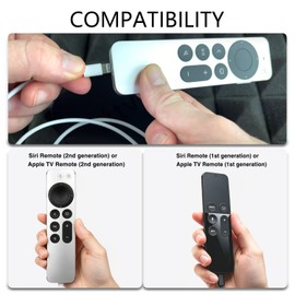 Replacement Apple TV Remote Charger Cable Lightning [MFi Certified]