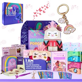 First Period Kit Gift for Girls 9–12 | Period Starter Kit for Tweens & Teens | Pads, Wipes & Confidence Essentials | First Period Gift Box with Discreet Bag (Alpaca)