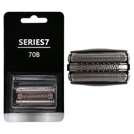 70B Black Economical Foil & Trimmer Cassette Head w/Plastic Sealed Packaging Replacement for Br-aun Series 7 : 720,720s-3,720s-4,720s-5,730,9565,9566,9781,9782 by Qbahip