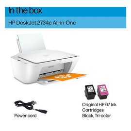 DeskJet All-in-One Inkjet Printer with Mobile Print, Copy, and Scan