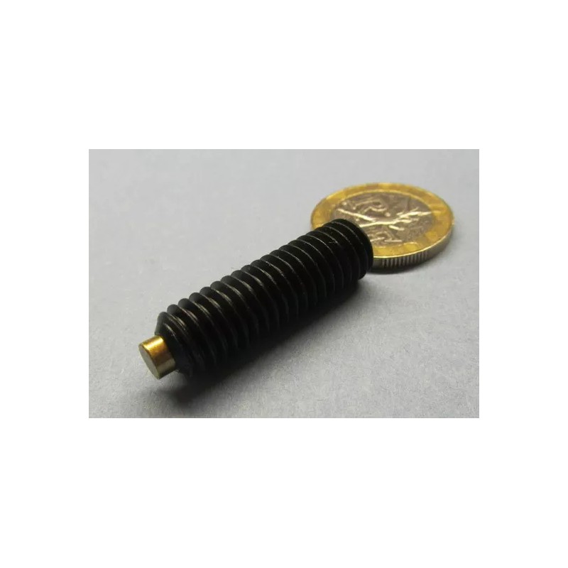 Kmac Alloy Steel Set Screws, Brass Tip, 3/8-16 x 1