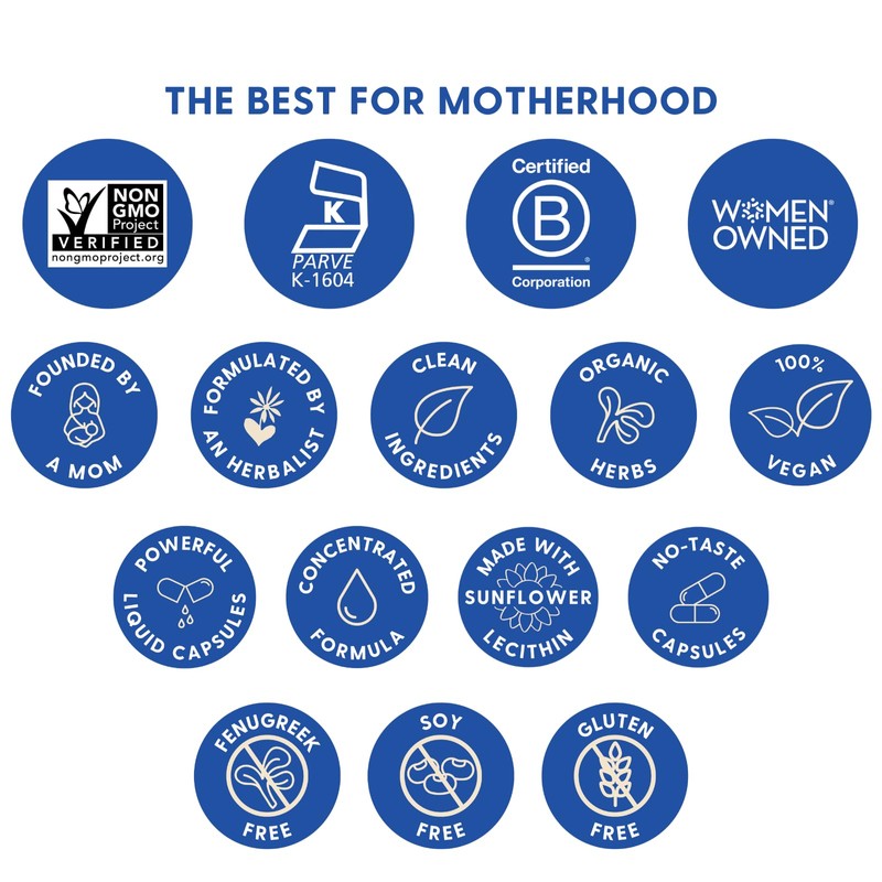 Motherlove More Milk Moringa (135 Liquid caps) Moringa-Based Lactation Supplement