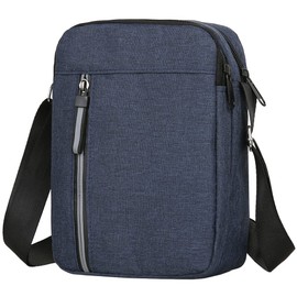 FUPUTWO Men's Shoulder Bag, Crossbody Mini Waterproof Pouch, Simple, Lightweight, Vertical, navy