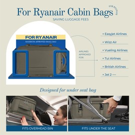 For Ryanair Hand Luggage 40 x 20 x 25 cm Hand Luggage Backpack Travel Backpack Hand Luggage Aeroplane Backpack 40 x 20 x 25 Travel Backpack Ryanair Hand Luggage Bag Carry on Luggage, brown, Casual,