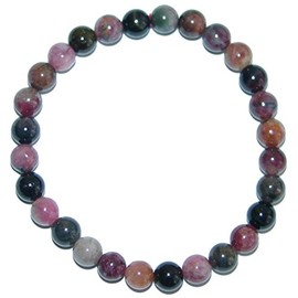 4964 Tourmaline Multi-Coloured Ball Bracelet Diameter 5-6 mm, Tourmaline multicoloured, without stone