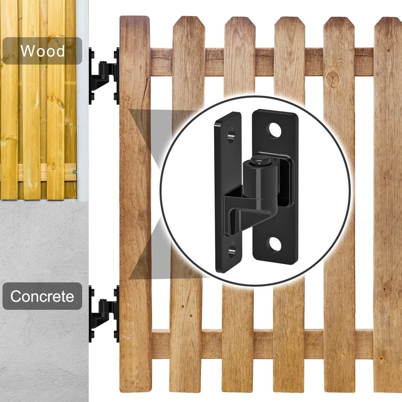 Insaga Heavy Duty Gate Hinges, 4Pack High Strength Steel with