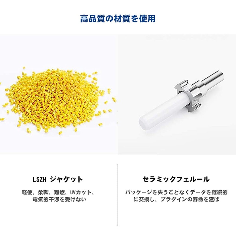 OS2/OS1 Singlemode Duplex LC/LC Connector 9/125μm Fiber Optic Cable 5m
