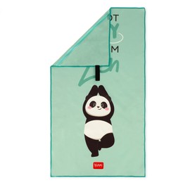Legami - Gym Towel Microfiber Zip Pocket Elastic Compact Quick Dry Absorbent Lightweight Sports Towel 45x80cm Panda One Size