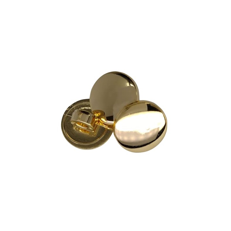 12 Gold Buttons and Silver Buttons Flat Shiny 5 Sizes
