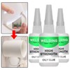 JUE-FISH 3PCS Welding High Strength Oily Glue Plastic Super For