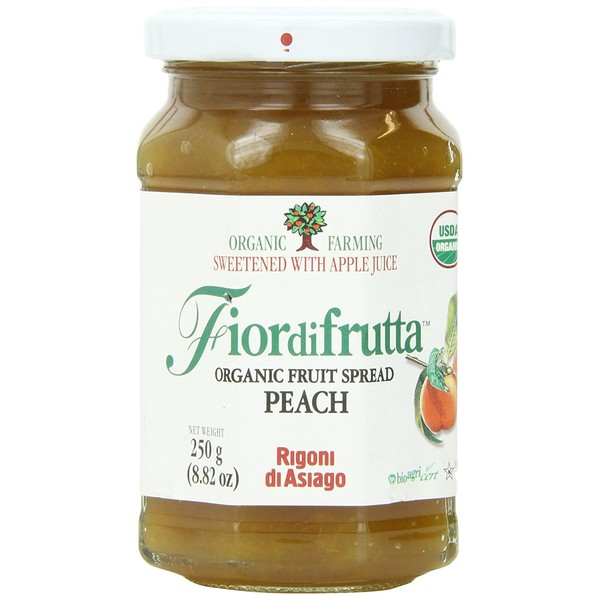 Rigoni Di Asiago Fiordifrutta Organic Fruit Spread, Peach, 8.82 Ounce