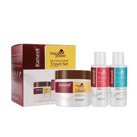 Karseell Hair Treatment Travel Set Deep Repair Conditioning Mask Shampoo and Conditioner, 100ml + 70ml + 70ml