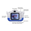 Kids Camera Small Portable Blue Children's Cute Cartoon Fox Shape