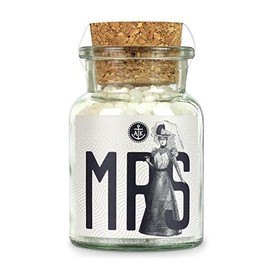 Ankerkraut Mrs Elegant Coarse Salt, 170 g in Cork Glass, Gift for Bride for Wedding, Sea Salt for the Mill, Delicious Cooking