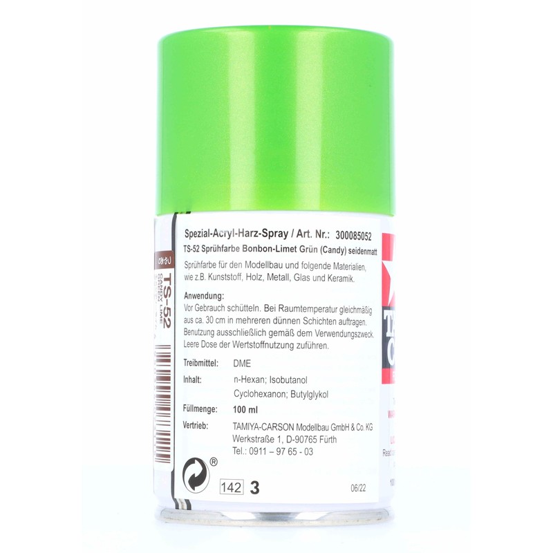 Tamiya Spray Lacquer TS-52 CandyLime Green - 100ml Spray Can
