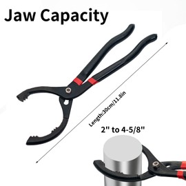 Sgehai Oil Filter Pliers, Oil Filter Spider Set (2 Pieces), Oil Filter Tool, Oil Filter Wrench 30 cm, 3-Arm Oil Filter Installation Removal Tool 63-103 mm, Oil Filter Change Motorcycle Car