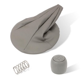 Konuooer Gear Stick Gaiter Kit + Gear Knob Grey + Spring Compatible with Fi-at Panda 169 2003-2012 Compatible with Fiat 500/500C 2007-2013