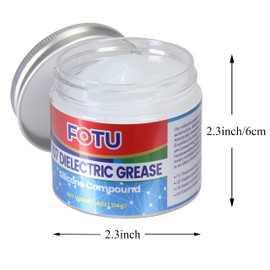 FOTU 707 Dielectric Grease for Electrical Connectors to Battery Terminal 、Spark Plug, Waterproof Plumbers Silicone Grease to O Ring Seal，Automotive Super Lube Synthetic Grease (4 Oz, 2-Pack)