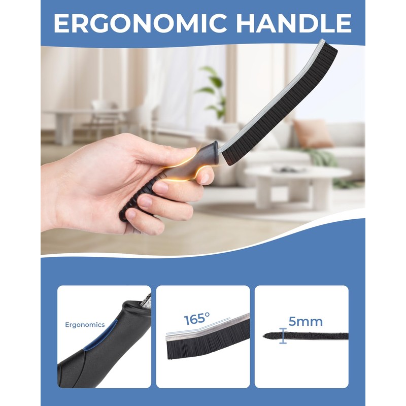 CLEANGOR Crevice Cleaning Brushes, Cleaner Scrub Brush Tool for Hard