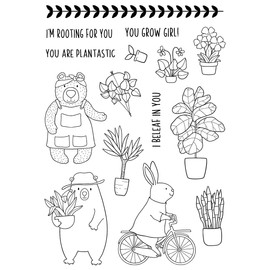 Creative Expressions CEC1062 Jane's Doodles Stempel-Set für Kinderzimmer, 15,2 x 20,3 cm, transparent, farblos, 6 x 8 in