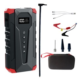 10800mAh Car Jump Starter with Air Compressor and USB/Type-C Charger, UL-Certified Portable Power Station for Cars
