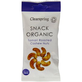 (10 PACK) - Clearspring - Tamari roasted cashew nuts | 30g | 10 PACK BUNDLE