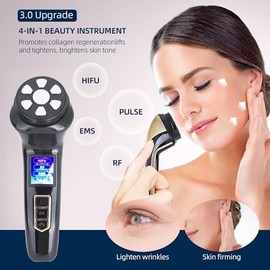 Mini Mquina de Belleza de Estiramiento Facial HIFU 3.0 Dispositivo de Belleza Ultrasnico RF 4 en 1 Estiramiento de la Piel Eliminacin de Arrugas...   
