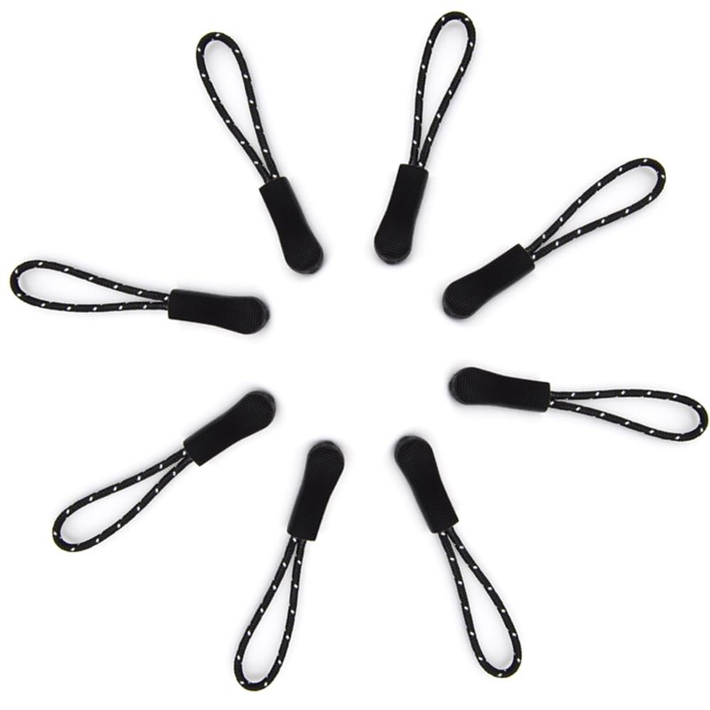 Ruidee 50 Pieces Zipper Pulls Zipper Tabs Zipper Pull Cord