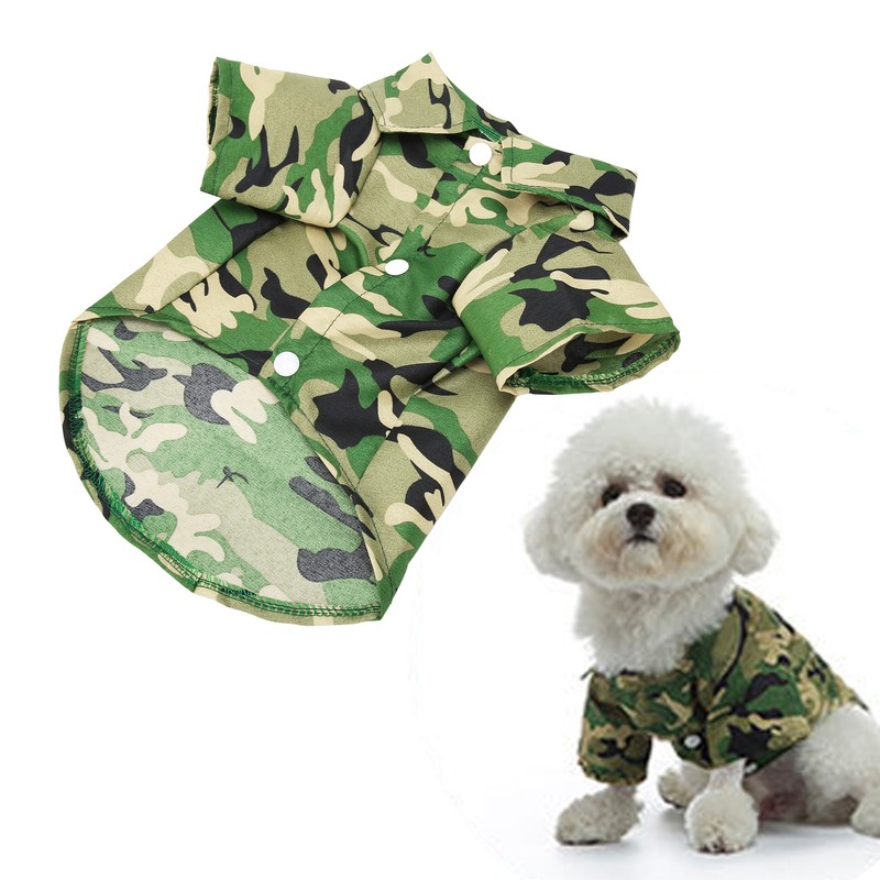 Dog Shirts Summer Stylish Camouflage Breathable Cool Pet Summer T