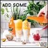 Vikko 9 Ounce Milkshake Glasses: Glass Cups for Smoothie, Sundae,