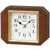 Seiko BZ364B Table Clock, Tea Wood, 4.3 x 5.4 x